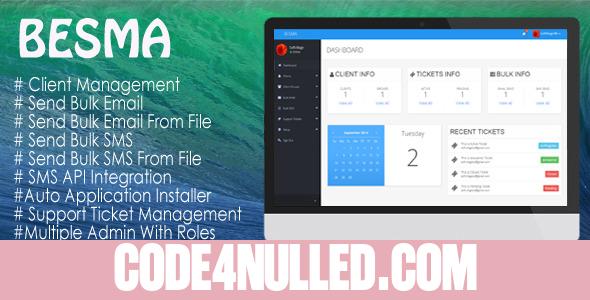 BESMA v1.0.5 - Bulk Email And SMS Marketing Application