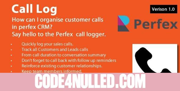 Call Log module for Perfex CRM v1.0
