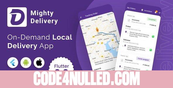 MightyDelivery v19.0 - On Demand Local Delivery System Flutter App