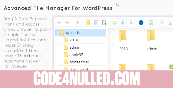 File Manager Plugin For Wordpress v7.2