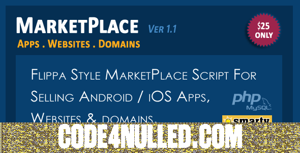 MarketPlace - Apps, Websites and Domains Selling Script