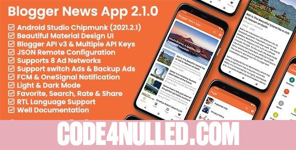 Blogger News App v2.1.0 - Blogger API v3