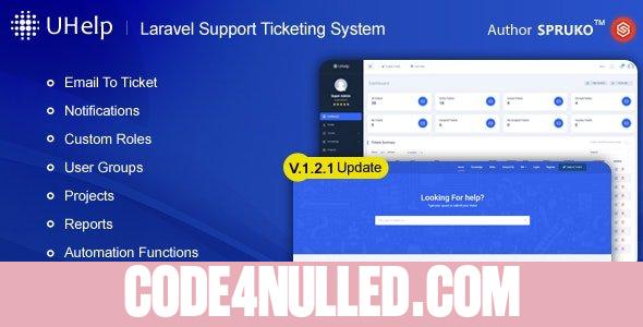Uhelp v3.1.2 - Helpdesk Support Ticketing System - nulled