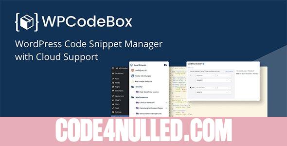 WPCodeBox v1.1.0 - Code Snippets Plugin