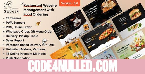 Superv v3.0 - Restaurant Website Management (Food Ordering) - nulled