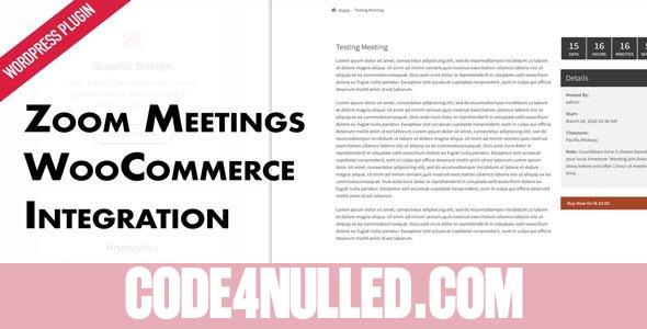 Zoom Integration for WooCommerce v2.1.5