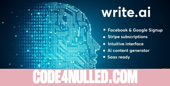 Write.ai v1.0 - AI Content Generation Tool (SAAS)