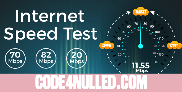 Internet Speed Test Meter android app + Admob ad Integration + onesignal Integration