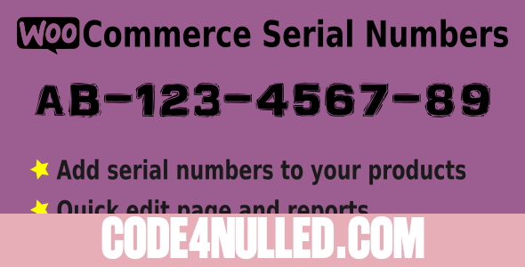 WooCommerce Serial Numbers v1.14 - WordPress Plugin