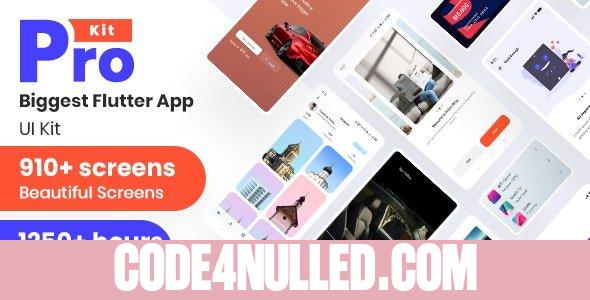 Prokit v28.0 - Biggest Flutter 2.0 UI Kit