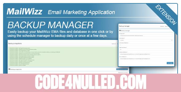 Backup Manager for MailWizz EMA