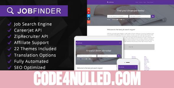 JobFinder v1.2 - Job Search Engine Affiliate Script