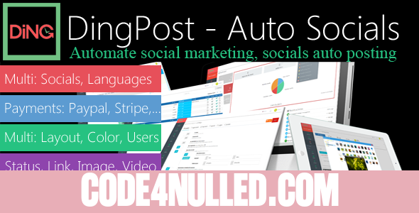 DingPost v1.3.4 - Social Auto Poster, Auto Scheduler & Marketing Solutions
