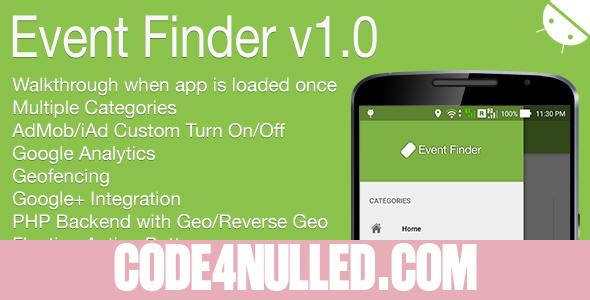 Event Finder Full Android Application v1.0