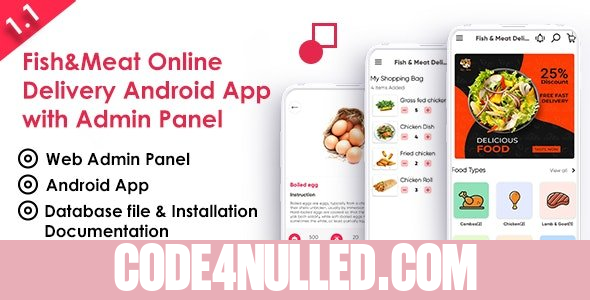 Fish And Meat Online Delivery Android App with Interactive Admin Panel v1.1