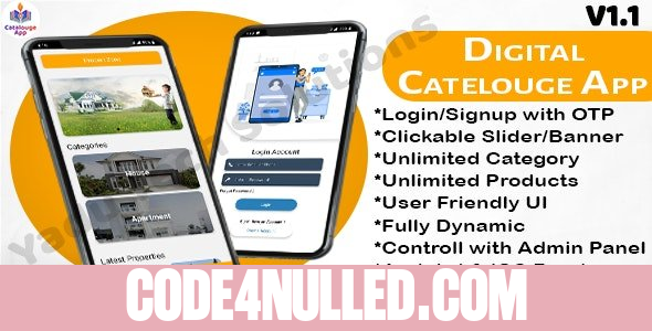 Multipurpose Digital Catalogue Android & iOS App with Website and Admin Panel v1.1