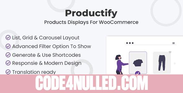 Productify v1.1.1 - Products Displays For WooCommerce