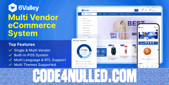 6valley v14.7 - Multi-Vendor E-commerce - Complete eCommerce Mobile App, Web, Seller and Admin Panel - nulled