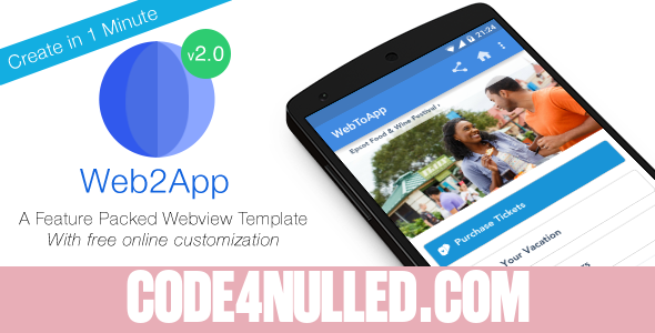 Web2App - Quickest Feature-Rich Android Webview
