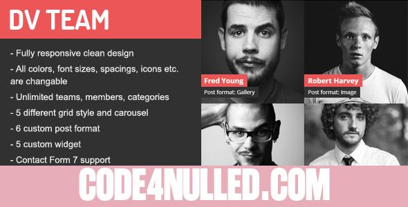 DV Team v2.2 - Responsive Team Showcase WordPress Plugin