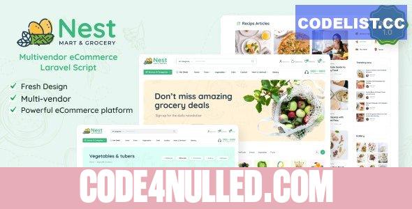 Nest v1.15.0 - Multivendor Organic & Grocery Laravel eCommerce - nulled