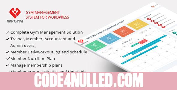 WPGYM - Wordpress Gym Management System
