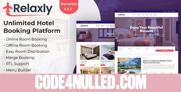 Relaxly v1.2.1 - Unlimited Hotel Booking Platform - nulled