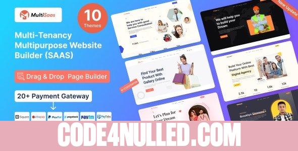 MultiSaas v1.0.6 - Multi-Tenancy Multipurpose Website Builder (Saas)