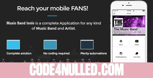 Music Band v17 - Ionic 3 - Full Application