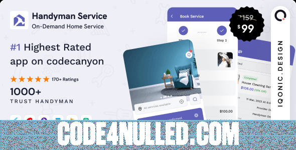 Handyman Service v11.5.1 - On-Demand Home Service Flutter App with Complete Solution + ChatGPT
