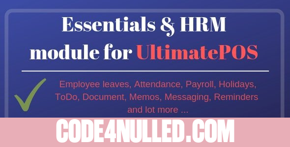 Essentials & HRM (Human resource management) 5.1 - Module for UltimatePOS
