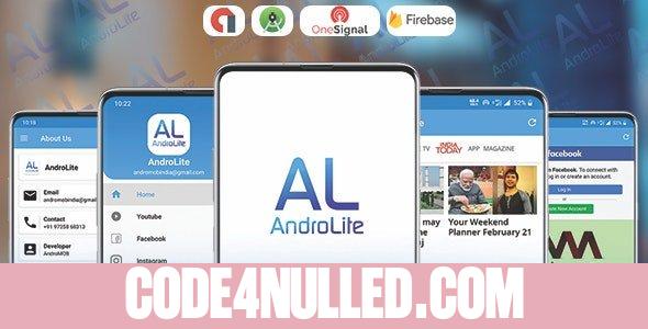 AndroLite v1.0 - Easy Configurable Android WebView App Template