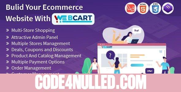 Web-cart 2.1 - Multi Store eCommerce Shopping Cart Solution