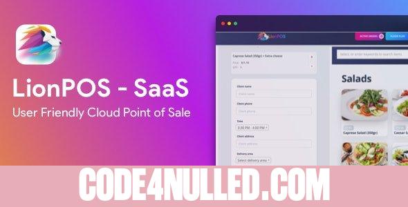 Lion POS v3.5.0 - SaaS Point Of Sale Script for Restaurants and Bars with floor plan