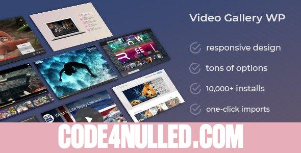 Video Gallery Wordpress Plugin /w YouTube, Vimeo, Facebook pages v12.20