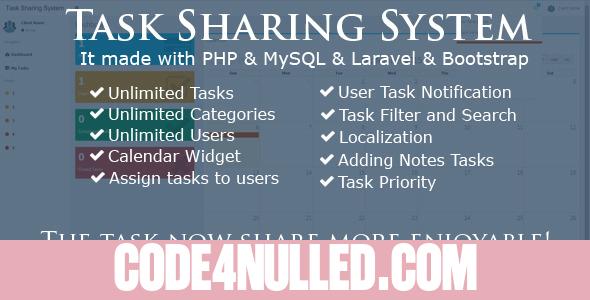 Task Sharing System - Laravel