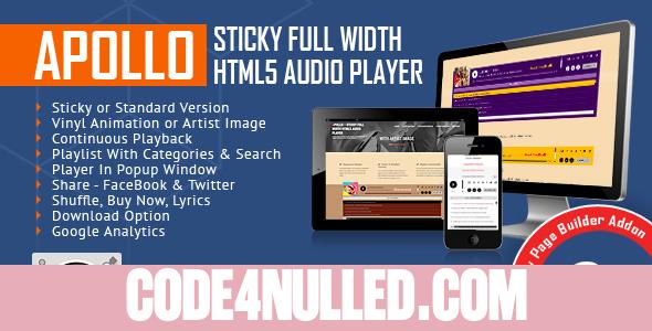 Apollo v1.3.0.1 - Audio Player for WPBakery Page Builder