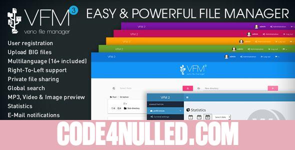 Veno File Manager v3.4.7 - host and share files