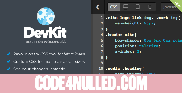 DevKit v1.4 - Developer Tools for WordPress