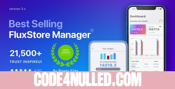 FluxStore Manager v3.7.0 - Vendor and Admin Flutter App for Woocommerce