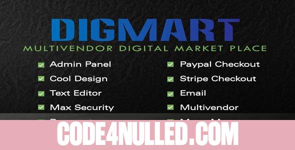 DigMart v3.6.0 - Multivendor Digital MarketPlace PHP