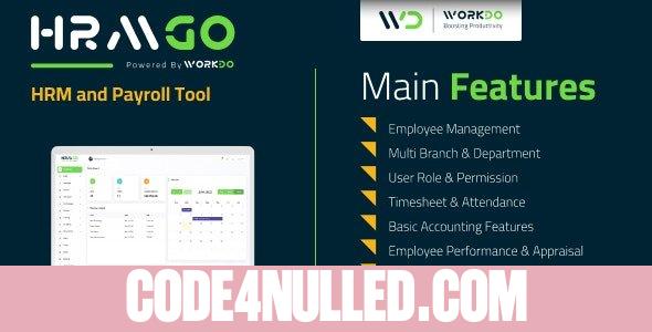HRMGo v5.5 - HRM and Payroll Tool - nulled