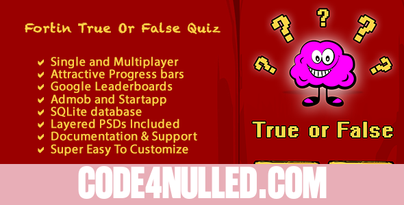 Fortin True False Multi Player Quiz