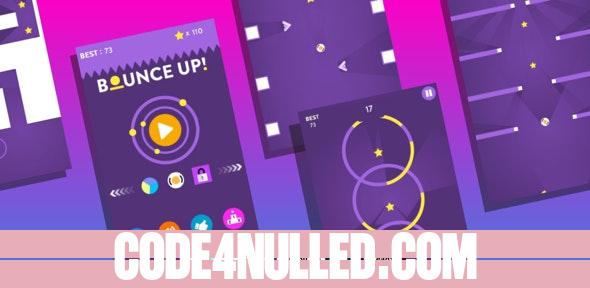 Bounce Up Android Game with Admob Ads + reward video + Android Studio + ready to publish v1.0