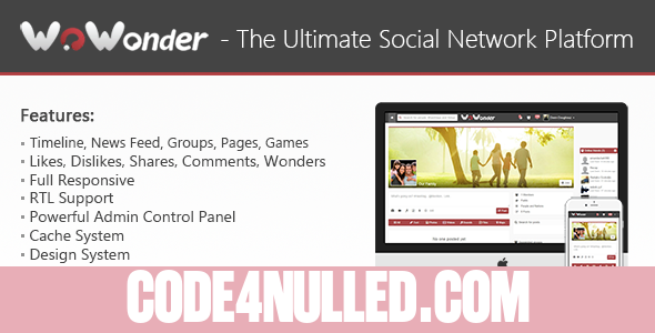 WoWonder v1.2.3 - The Ultimate PHP Social Network Platform