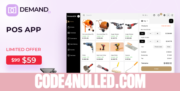 On-Demand24 POS + Order & Service Management (IOS, Android, Desktop) v2024-2