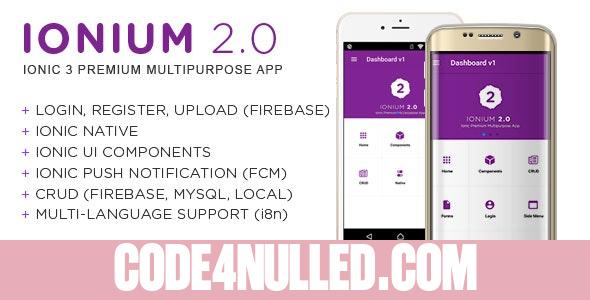 Ionium 2 - Ionic Multipurpose App using Ionic 3