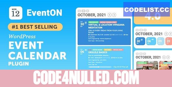 EventON v4.5.1 - WordPress Virtual Event Calendar Plugin