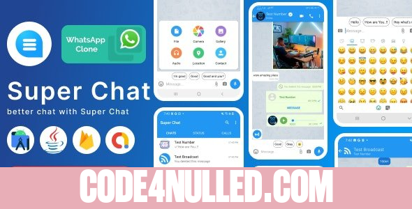 Super Chat v3.1 - Android Chatting App with Group Chats and Voice/Video Calls - Whatsapp Clone