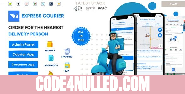 Express Courier Company and Delivery Man on Demand with Customer & Courier App, Web and Admin Panel v1.2.1